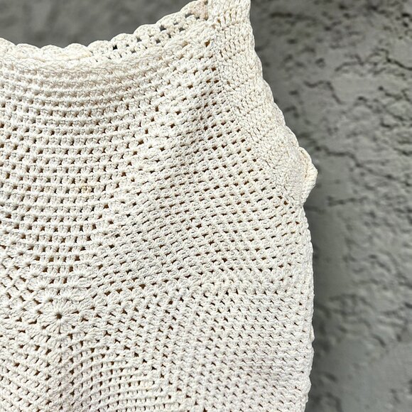 Vintage Hippy Crochet Top Beach Hippie Boho 1981 - Picture 3 of 5